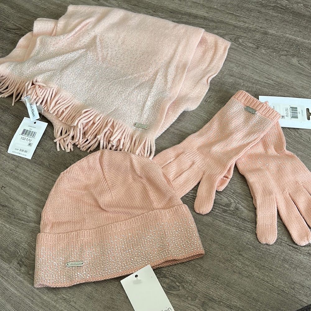 Calvin Klein Rhinestone Embellished Set